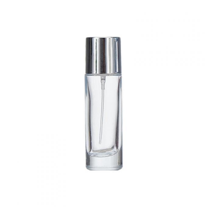 Transparent Glass Foundation Bottle With Screw Cap 100ml Round Shape Simple Design 3