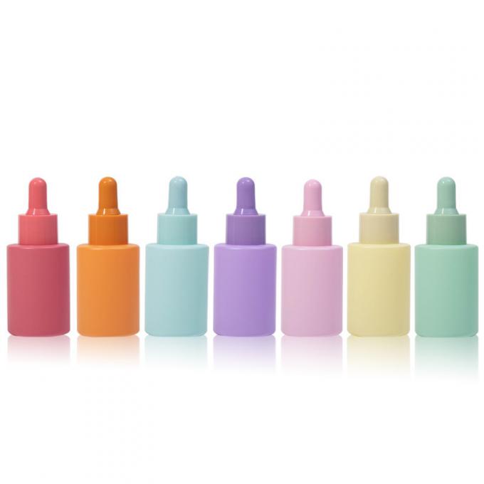 Customized Silk Screen Printing Glass Foundation Bottle For Skin Care Cream 3