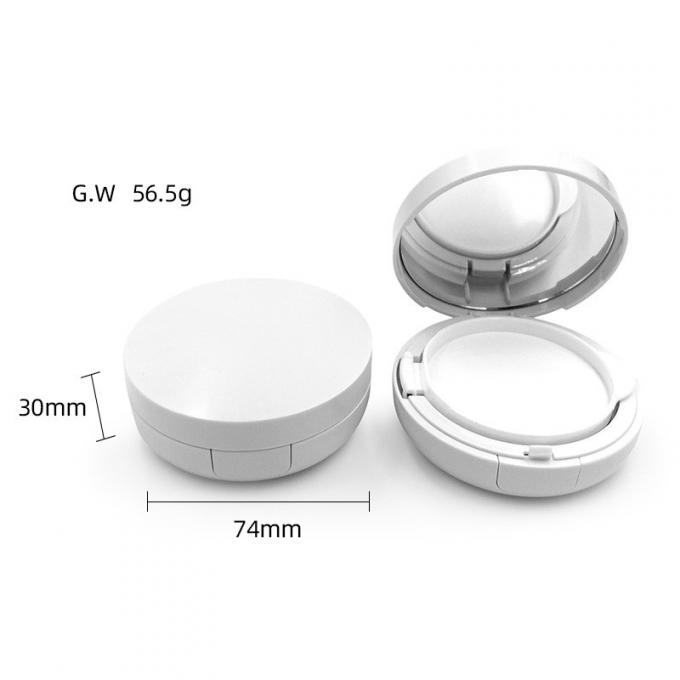 Refillable Round Transparent Cushion Foundation Case for Light To Medium Coverage. 2