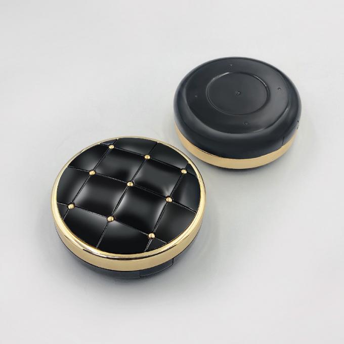 Round Plastic Refillable Cushion Foundation Case with Snap Closure for Cosmetics / Skin Care 1