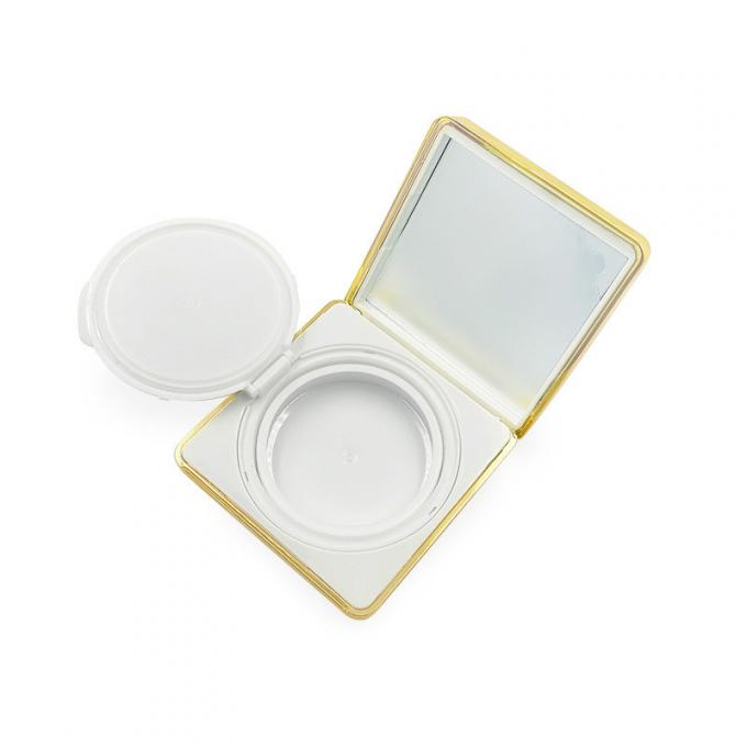 Round Plastic Dewy Finish Cushion Foundation Case Travel Friendly Reusable for Cosmetics Skin Care Packing 2