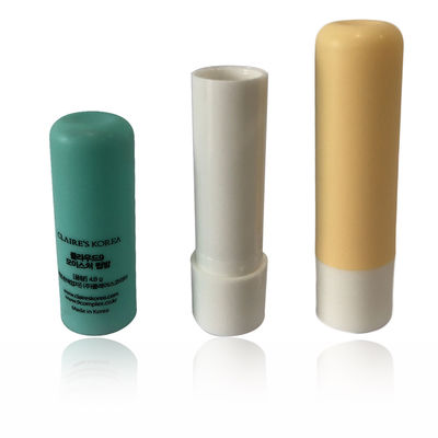 SGS-gecertificeerde lege plastic lippensalvevaten 3,8 g Ronde vorm Groene kleur