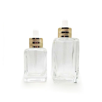 Uitstekende 30 ml 50 ml lege essentiële olie flessen Glas cosmetische dropper fles