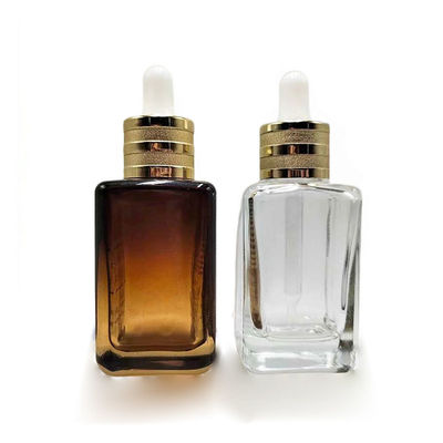 Uitstekende 30 ml 50 ml lege essentiële olie flessen Glas cosmetische dropper fles