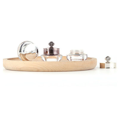 Op maat gemaakte deksel PMMA Kleine cosmetische verpakkingspot 30 ml-500 ml