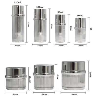 Luxe 15-50g lege cosmetische verpakkingsset cosmetische fles en pot