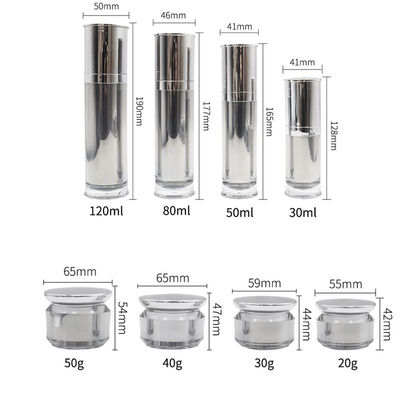 Luxe 15-50g lege cosmetische verpakkingsset cosmetische fles en pot