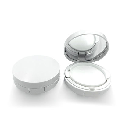 Hoogwaardige elegante witte lege kussen Foundation Case Leak Proof