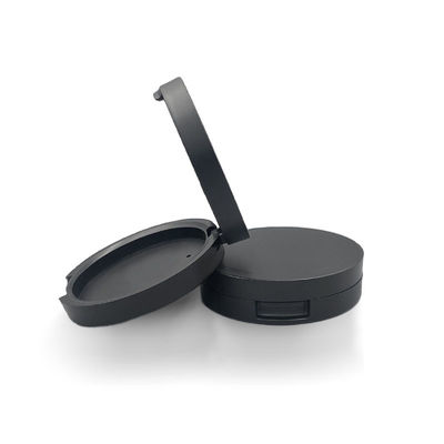 Mat zwart gepersonaliseerd lege compacte poederhoes 67mm*19mm