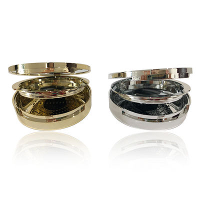 OEM ODM 74.9*19mm lege compacte poederkas met ingebouwde spiegel