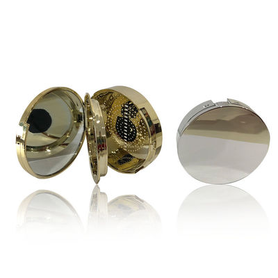 OEM ODM 74.9*19mm lege compacte poederkas met ingebouwde spiegel