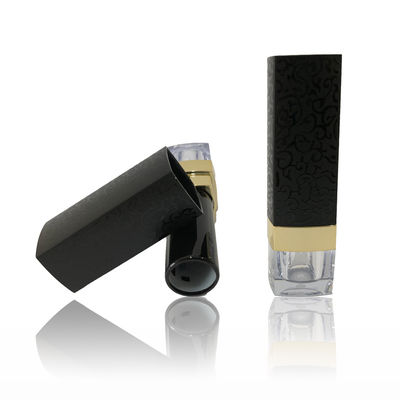 Prachtige zwarte lege lippenstift verpakkingsbuis 21*72.7mm Private logo