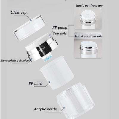 Populaire Acrylic Press Foundation Fles Dubbele laag Gezichtcrème Flessen Oogcrème Container