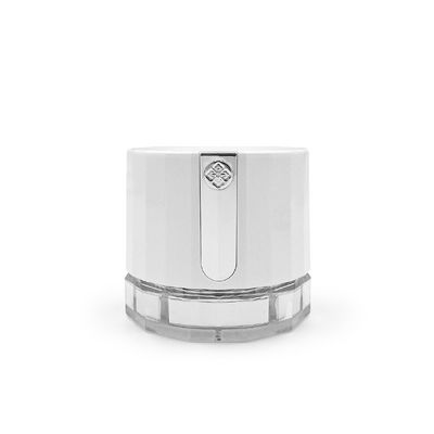 Doorzichtige 50g cosmetische crème pot met diamant logo Custom Acrylic verpakkingspot