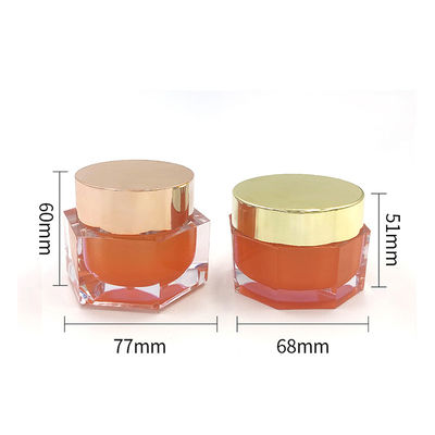 Doorzichtige acryl cosmetische pot Diamantpot voor huidverzorgingscrème - 50 g