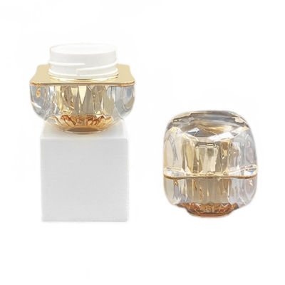 50 g lekvrije cosmetische crème pot Diamant Acryl kleine pot Custom logo beschikbaar