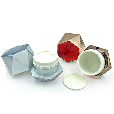 Leakproof transparante cosmetische crème pot met aangepast logo 5g/10g PP/ABS/acryl