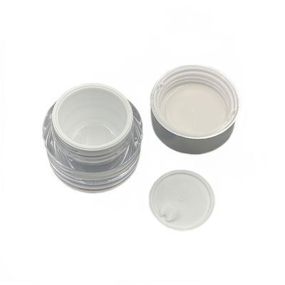 Leekproof Diamond Acrylic Cosmetic Jar voor huidverzorgingscrème Kleine 30g/50g container