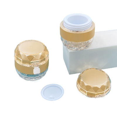 Aanpasbaar 50g Acryl Cosmetische Jar Diamant Jar Design Huidverzorgingscrème Container