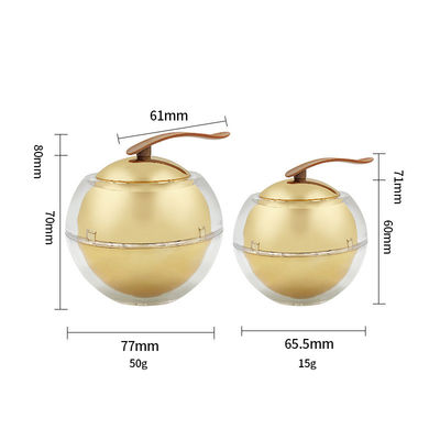 Diamanten Acryl Cosmetische potleklekken Huidverzorgingscrème 30g/50g