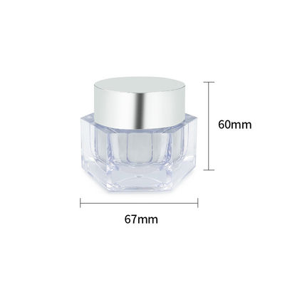 Leekproof huidverzorgingscrème pot eenvoudig ontwerp 30g/50g cosmetische verpakking met monster
