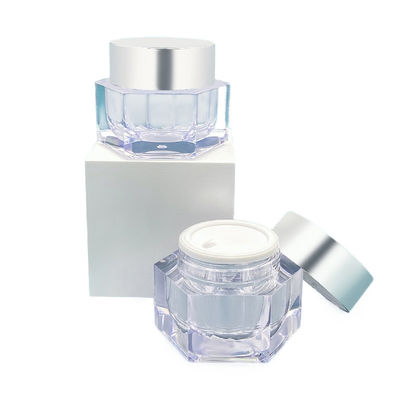 Leekproof huidverzorgingscrème pot eenvoudig ontwerp 30g/50g cosmetische verpakking met monster