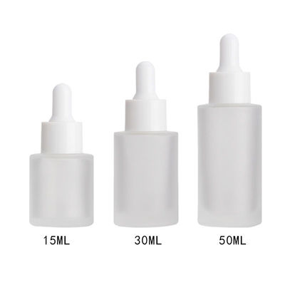 Eenvoudige ronde glazen fundering fles met gratis monsters Transparent Glanzend afwerking