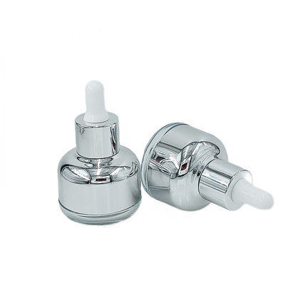 Druppelbestendige glas cosmetische verpakking fles 50g 60g met zijde-schermdruk