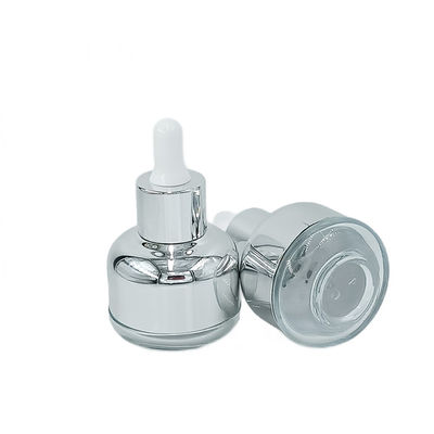 Druppelbestendige glas cosmetische verpakking fles 50g 60g met zijde-schermdruk
