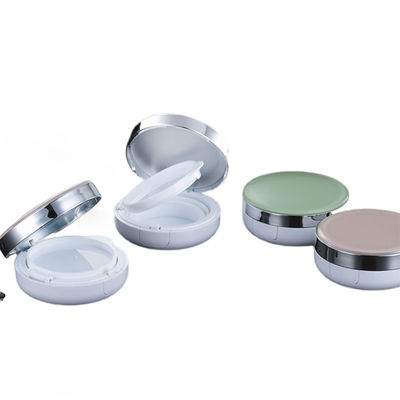 Hervulbare Dewy Finish Ronde Compacte Poeder Kussen Foundation Case voor licht tot medium dekking