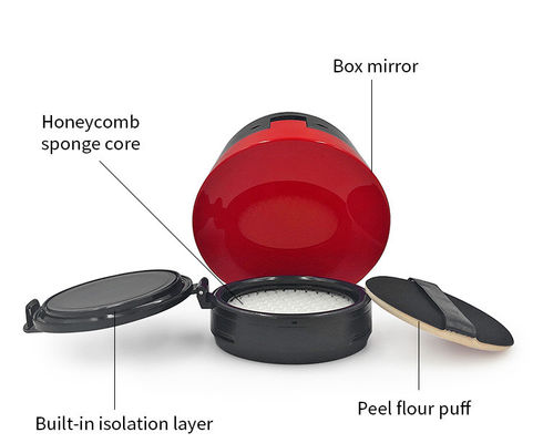 Draagbare 15g compacte poederkoffer met sluiting voor make-up en verpakkingsartikelen