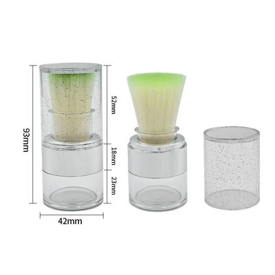 15g Twist Open Clear Loose Powder Case voor duurzame toepassing van logo poeder