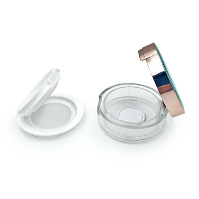 Aanpasbare transparante recyclebare losse poederkas met logo - Mini-grootte voor compact poeder