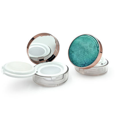 Aanpasbare transparante recyclebare losse poederkas met logo - Mini-grootte voor compact poeder